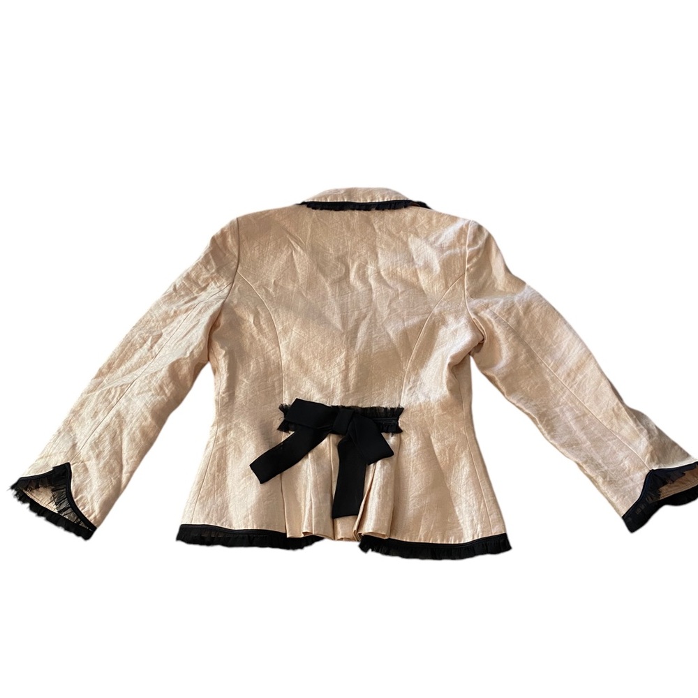 Betsey Johnson Fitted Vintage Silk Fitted Blazer 4 - Picture 5 of 7